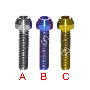 

2 PCS M6 x 40mm Titanium Flange Concave Screws Bolts for Bicycle Headset Bolt DIY!!!