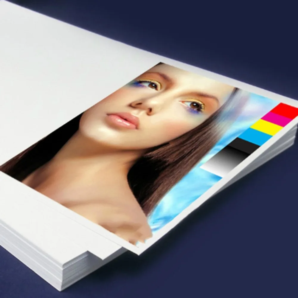 50 листов Глянцевая 3D-принтеры Фотобумага для струйных принтеров A4 5760 Точек на дюйм точность печати Двусторонняя Прямая доставка