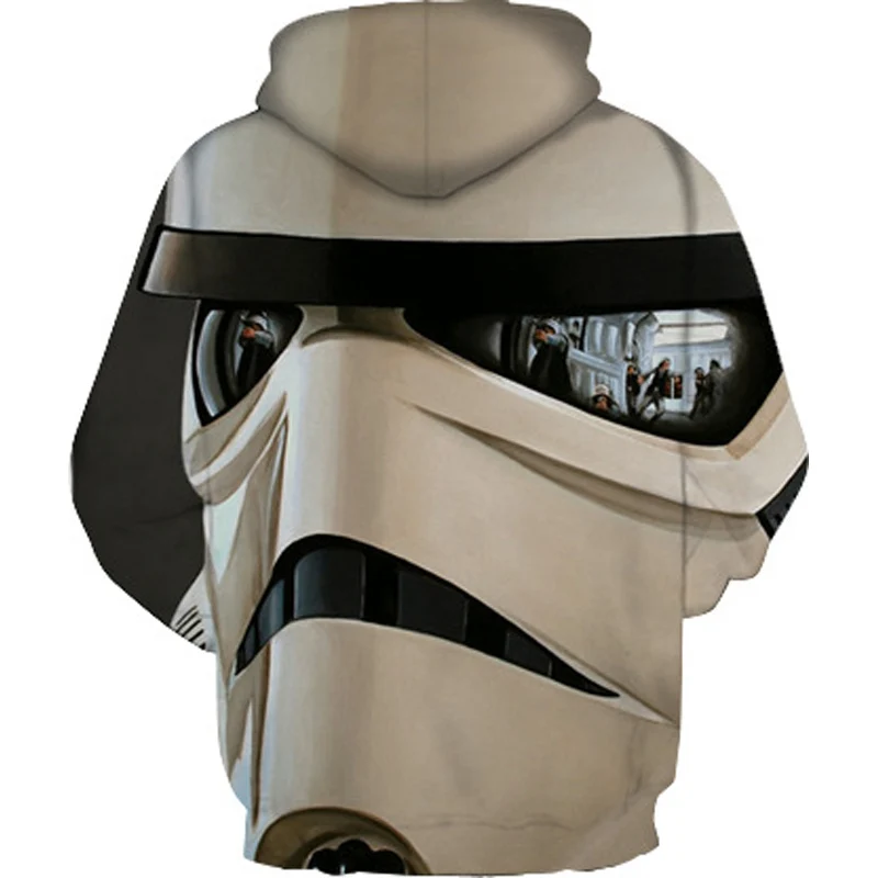 2019 New Tide Hoodie Men Long Sleeve Star Wars Print Sweatshirt  Leisure 3D Hoodies Men and Women with Cap Hoody Men Clothing