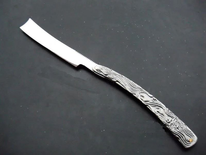 Professional Straight Edge Stainless Steel Shaper Barber Razor Folding Shaving Knife Aluminum Vintage Shaver 4.jpg