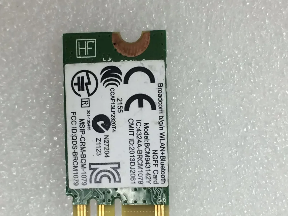 BroadCom BCM43142 BCM943142YH SPS: 753078-005 150 Мбит/с 2,4 ГГц NGFF WLAN Bluetooth 4,0 карта для hp Stream 14 612 Сплит 13X2