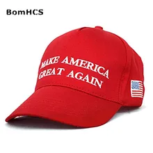 BomHCS Trump Make America Great Again Hats US Flag Cap Embroidered Casquette