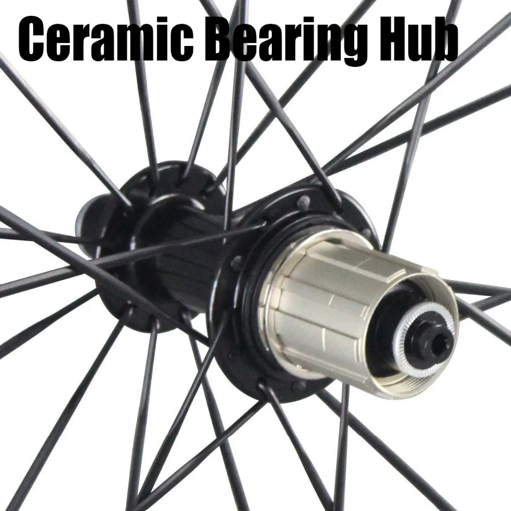 Flash Deal OZUZ Ceramic Bearing Carbon Road Bike Wheels 38mm 50mm 88mm 23mm Wide 3k Matte Clincher Tubular 23mm Bicycle Wheelset 700c cycle 1