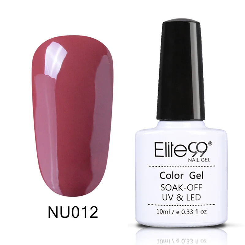 Elite99 фиолетовый Гель-лак для ногтей Полупостоянный лак для ногтей УФ-гель лак замачиваемый дизайн ногтей Лаковая эмаль - Цвет: NU012