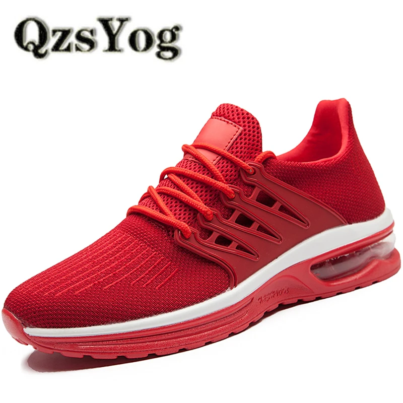 QzsYog Air Sport Running Shoes Men Mesh Cushion Sneakers