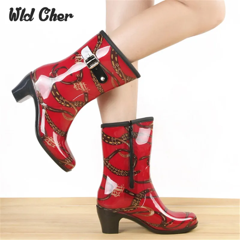 high heel rainboot
