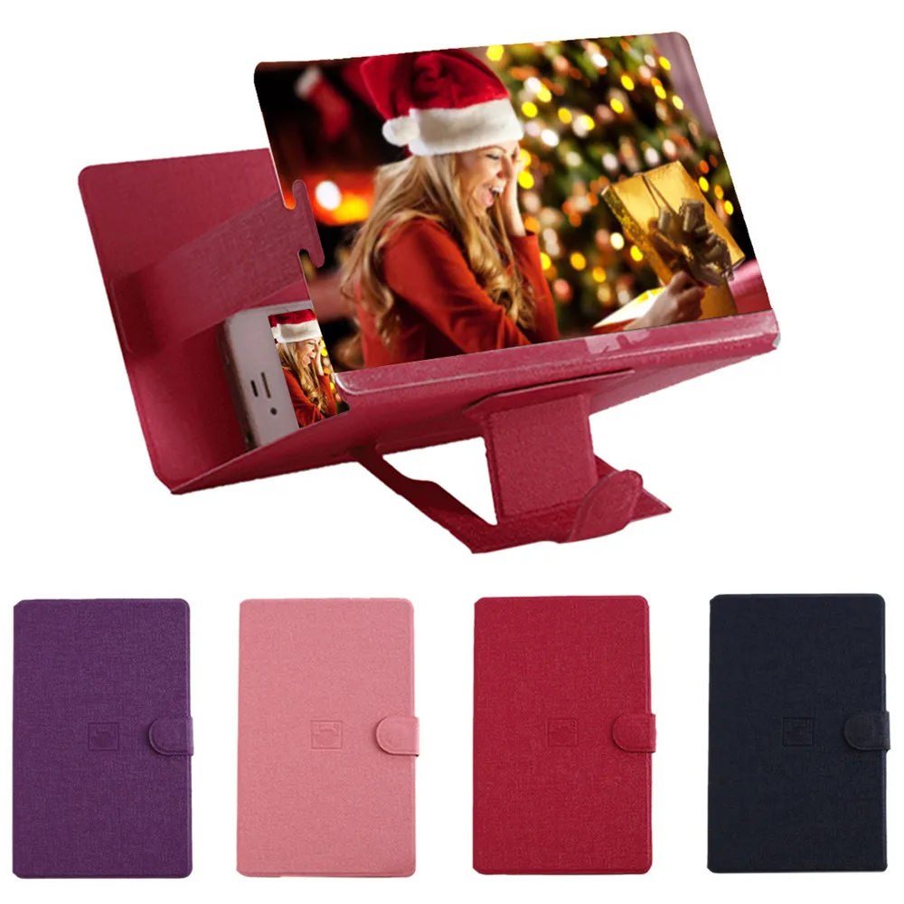 

Stereoscopic Amplifying 12 Inch Desktop Wood Bracket Mobile Phone Video Screen Magnifier Amplifier Holder Mount drop shipping