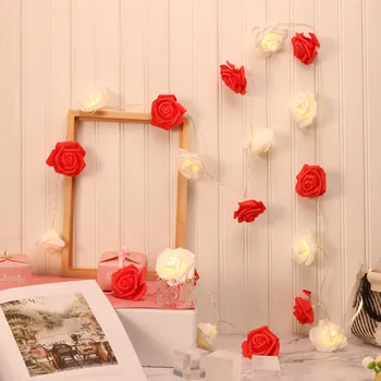 

LED Rose Lamp String Ins Girl Bedroom Fresh Decoration Advertising Light String Nli115