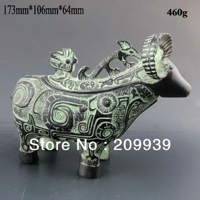 

fast ship Hd0138 Chinese Bronze Statue w Horse (A0321)