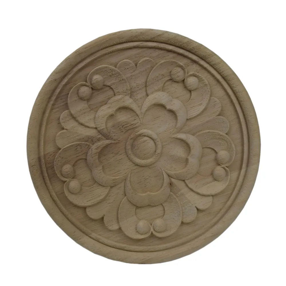 cheap Wood Appliques Carving Frame For Furniture Door Bed Home
