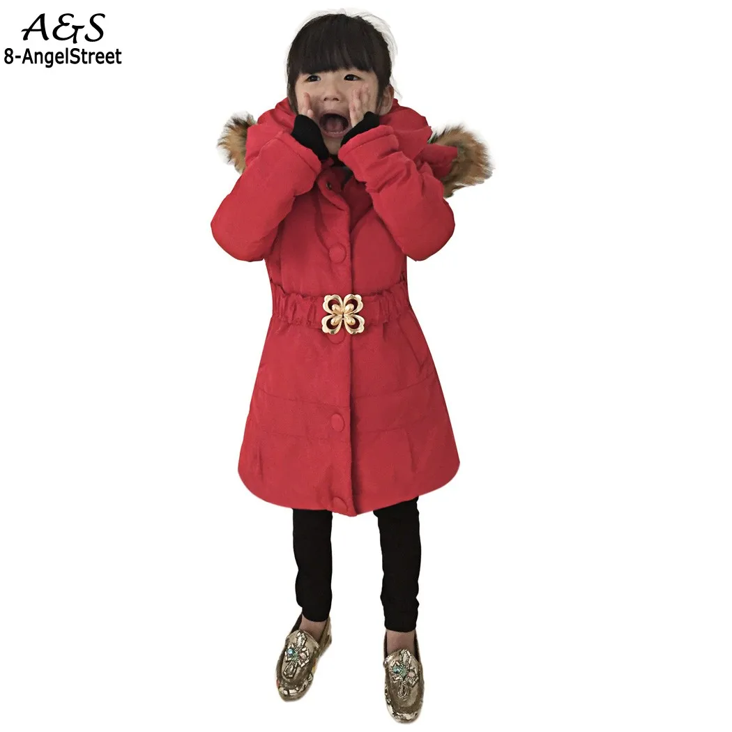 New Children Coat Baby Girls winter Coats Long sleeve coat girl's warm