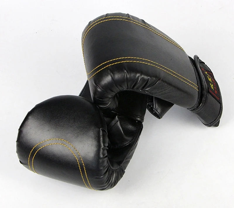 Half Finger Boxing Gloves PU Leather KickBoxing Gloves For Training Sanda Sandbag Taekwondo