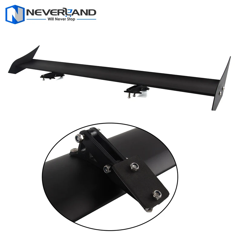 43'' Black Universal Single Deck Hatchback Car GT Rear Wing Racing