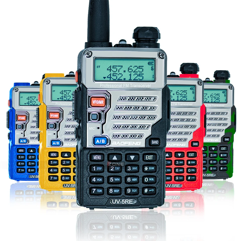 2 шт Baofeng UV 5RE иди и болтай Walkie Talkie с двухдиапазонной СВ радио 5R 5 Вт 128CH UHF VHF