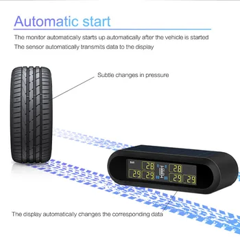 

Save Fuel Car Tire Pressure Monitoring System External Sensor Digital DC 5V