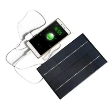 6V 4.2W Solar Panel Phone Charger Polycrystalline Silicon Solar Cell Mobile Charger Mobile Phone Power Bank USB Output