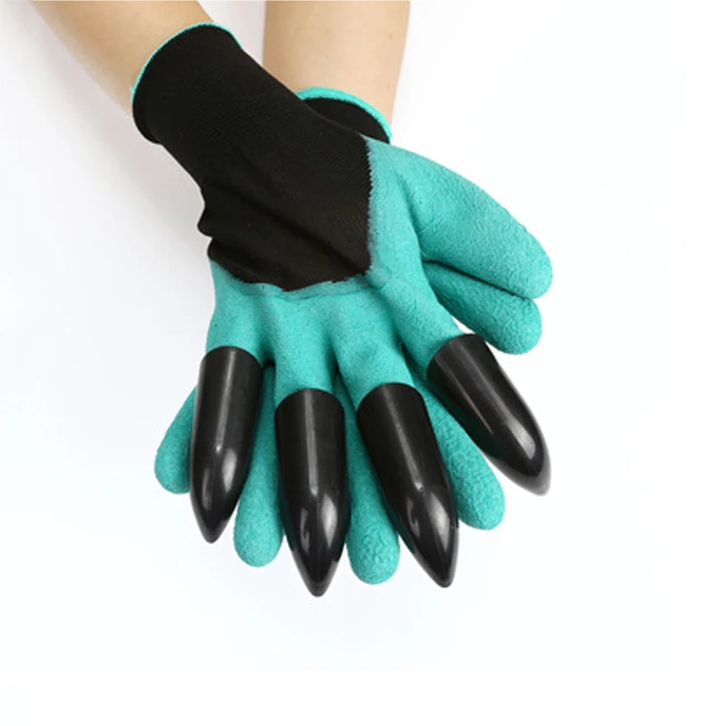 Новые садовые перчатки 4 напальчники из АБС-пластика для сада земляные посадки наружные общие защитные рабочие перчатки