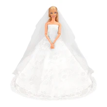 Новая красивая мода ручной работы свадебное платье куклы аксессуары нашего поколения куклы Одежда для Барби игры подарок детские игрушки