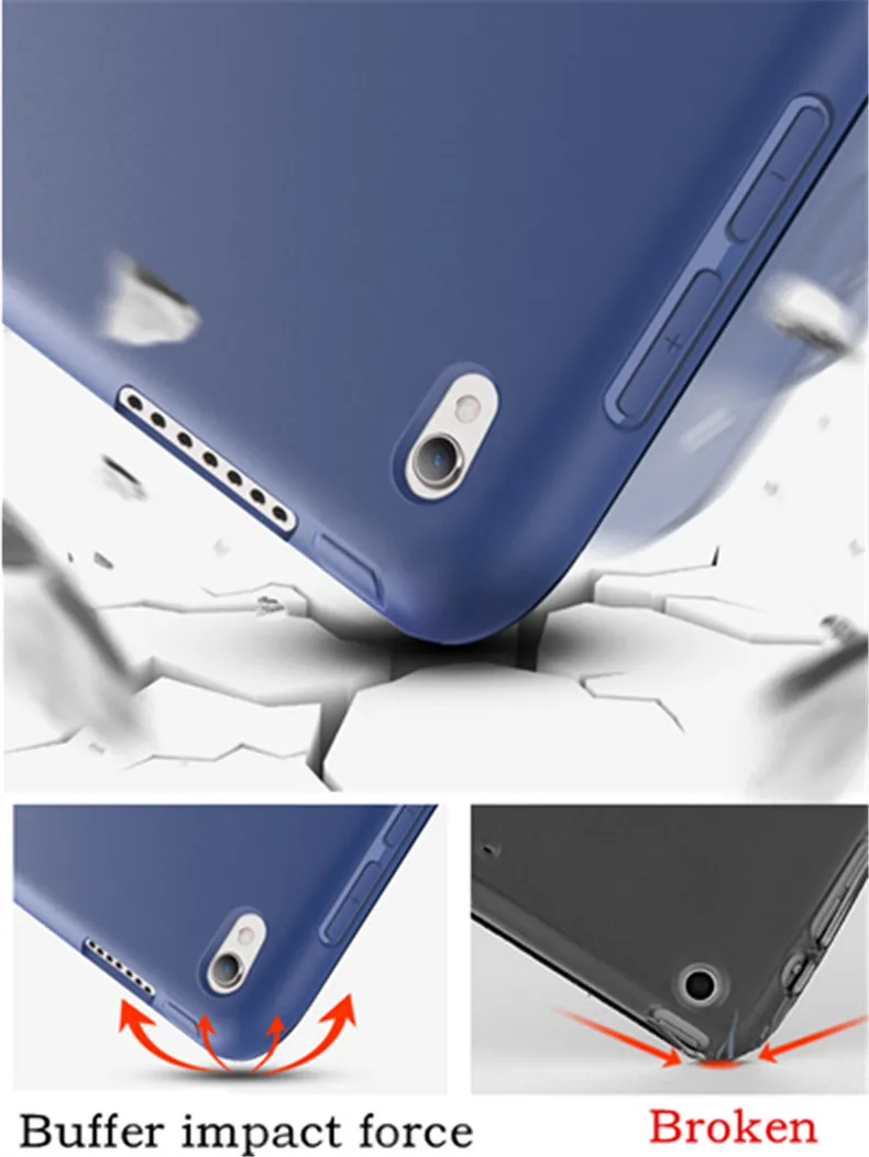 Мягкий силиконовый чехол-накладка из искусственной кожи для Apple ipad air 3 10,5 pro 10,5, тонкий чехол на магните+ пленка+ стилус