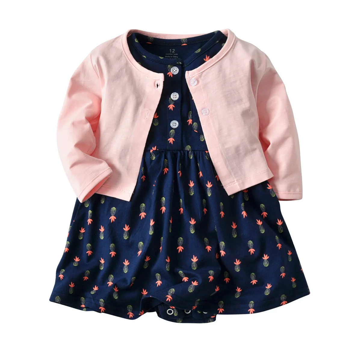 Одежда для маленьких девочек, осень 2019, комплект одежды для маленьких девочек, хлопковые костюмы для малышей, пальто + платья, повседневный