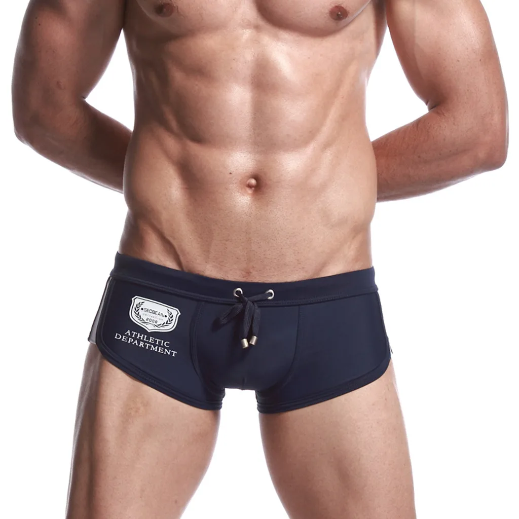 

Swimming Trunks Swimsuit Man Contracted Swimwear Mens Boxer Sexy Bathing Suit Swiming Shorts For Male Swim Wear #2019