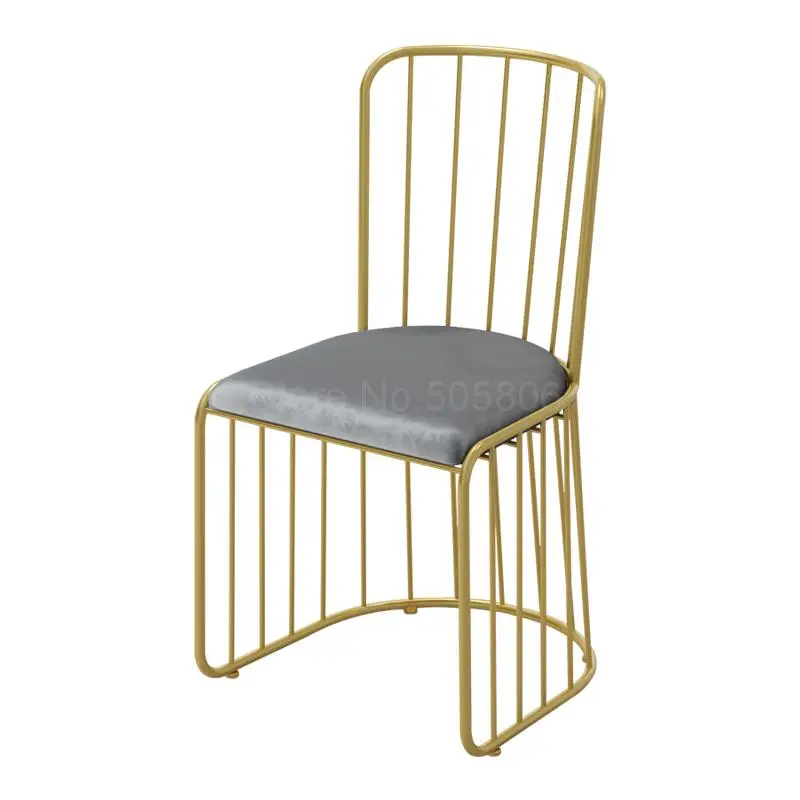 Северный стул, домашний простой красный стул с сеткой, стул для отдыха ins, кофейня, повседневный креативный стул