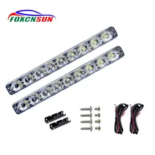 Foxcnsun 36 w Carro LEVOU Trabalho Barra de Luz led Chips 4WD Barco ATV SUV Offroad Trabalho Lâmpada do farol Do Carro À Prova D’ Água caminhão para Jeep BMW