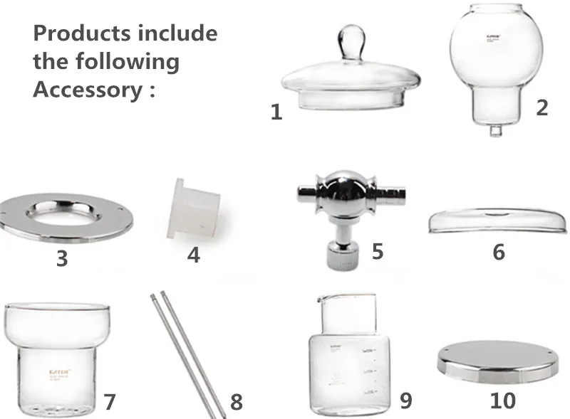 GATER, 600 мл, 1000 мл, капельная Кофеварка, многоразовый стеклянный фильтр, инструменты для эспрессо, кофейная капельница, горшок для холодного приготовления льда, кофейная машина