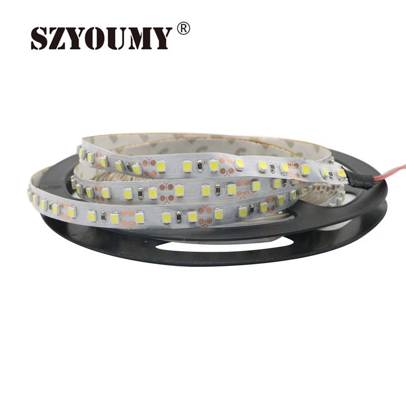 SZYOUMY DC12V 5 м/рулон 120 светодиодный/М 600 светодиодный s 2835 SMD IP20 Non-Водонепроницаемый гибкий Светодиодные ленты света холодный белый 200 м