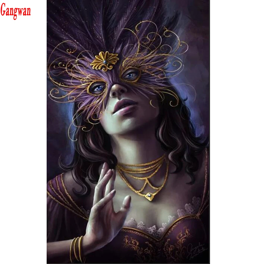 

5d diy diamond painting Woman Mask diamond Embroidery,rhinestone,mosaic,diamant painting cross stitch stickers,birthday gift