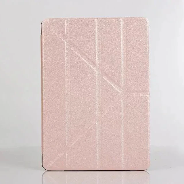 

Silk Pattern Folding Stand Flip Holster Case For Apple iPad Air2 Matte Smart  Auto Wake Up Sleep Rose Gold Back Cover for ipad6