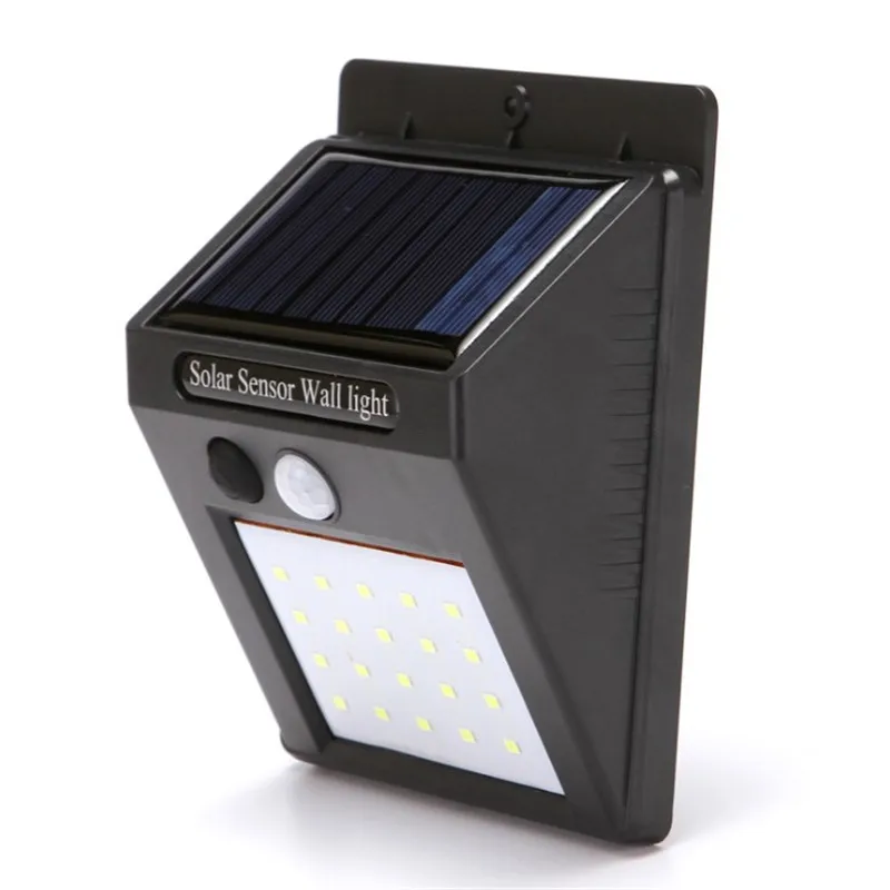 

LED Solar Power PIR Motion Sensor Wall Light 20 LEDs Waterproof Outdoor Energy Saving Street Yard Path Home Garden Security Lamp