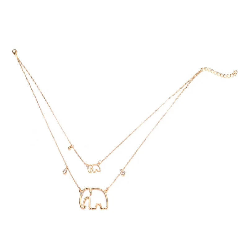 Multilayer-Collier-Femme-cadena-De-oro-Origami-elefante-colgante-Collares-para-las-mujeres-Collares-Largos-De (1)