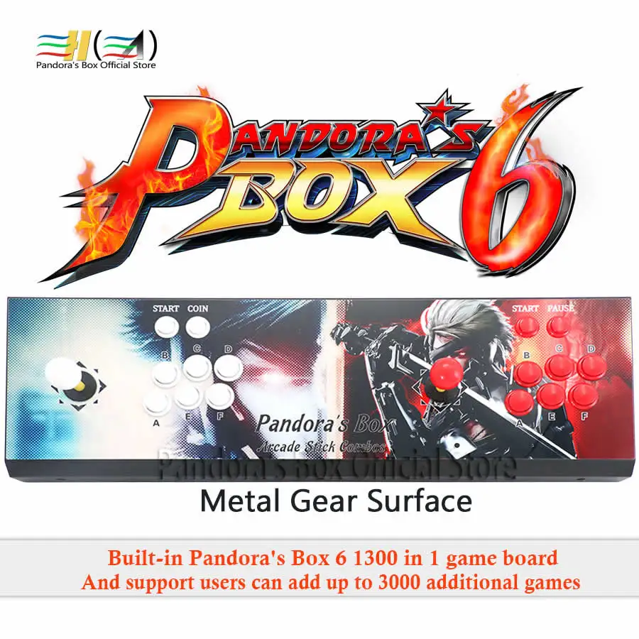 2019 Pandora Box 6 1300 in 1 arcade game console 2 players can add 3000 game support fba mame ps1 tekken 3d mortal kombat pacman 2019 Pandora Box 6 1300 in 1 arcade game console 2 players can add 3000 game support fba mame ps1 tekken 3d mortal kombat pacman