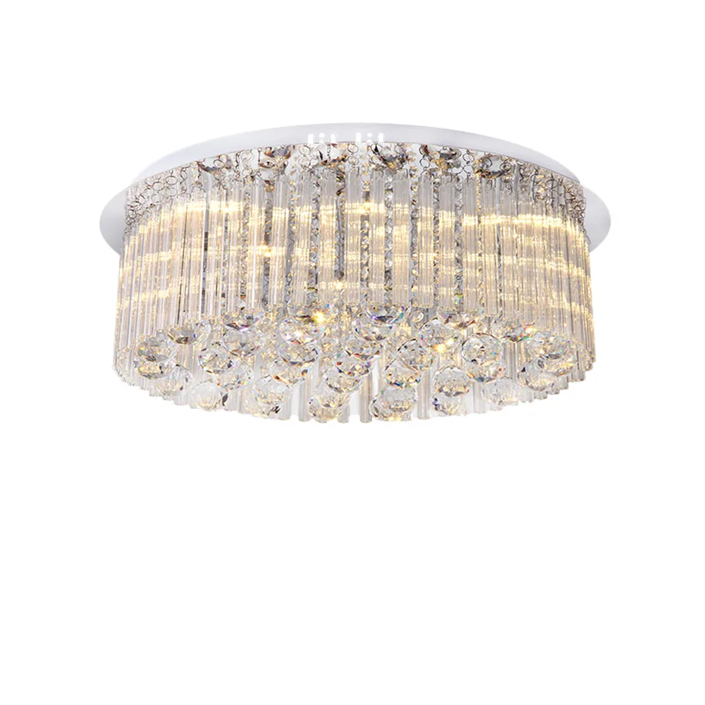 

Simple and modern three-color bright LED remote control round bedroom study crystal lamp lighting ceiling lamps lighting fixture