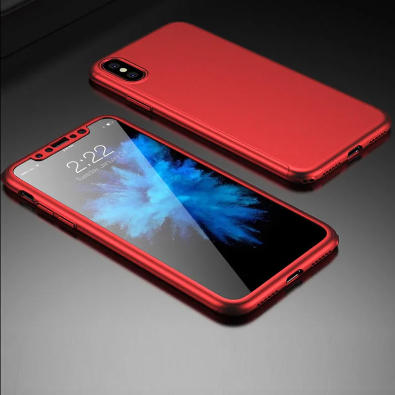 for iphonex iphone x case cover screen protector glass for iphone x new cover front back full protect for apple x iphonex case