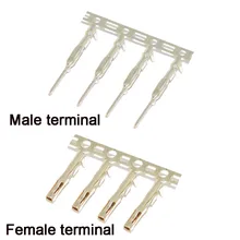 100/200 шт для Dupont коннектор тростник tinnyess медь 2,54 мм металлический терминал Femal или Male Pin