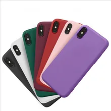 Карамельный цвет матовый чехол для телефона для iPhone 7 Plus 6 S 6s 8 5 5S SE для iPhone XS MAX X S XR простой однотонный Мягкий ТПУ чехол s задняя крышка