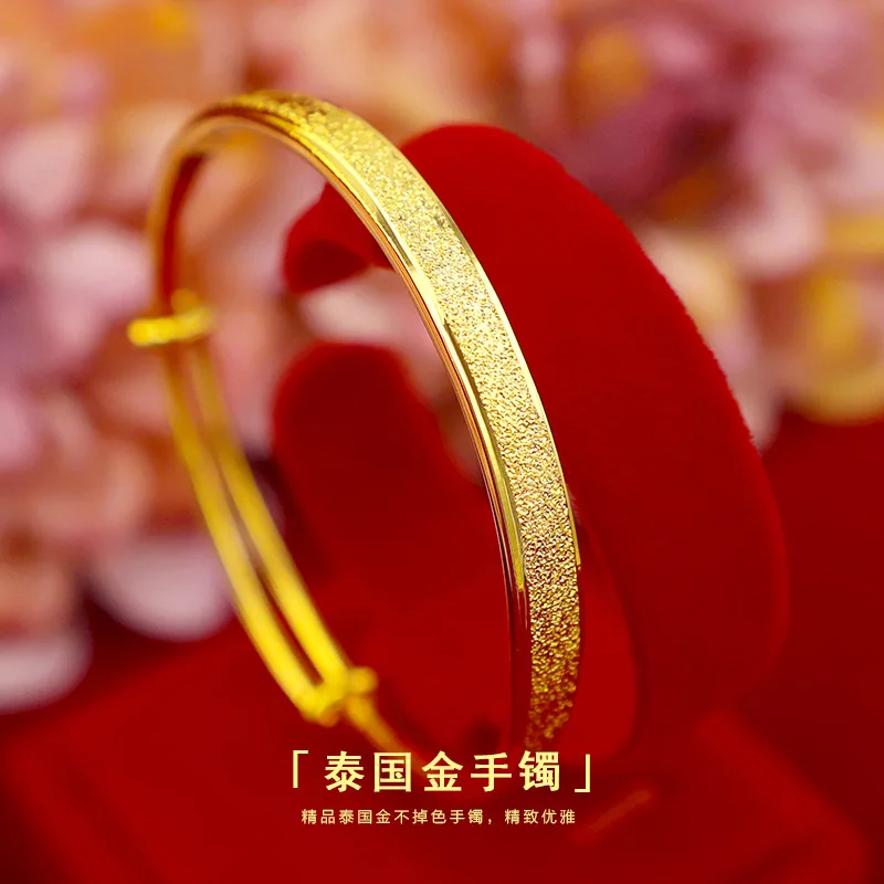 

Thai Golden Women do not fade boutique scrub push and pull bracelet original boutique push pull 999 scrub bracelet Wholesale