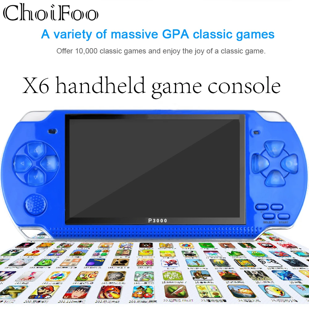 

Mini portable TV Game Console Retro Video Game Console Built-In 10,000 Games Handheld Gaming console Player Best Gift with Mic