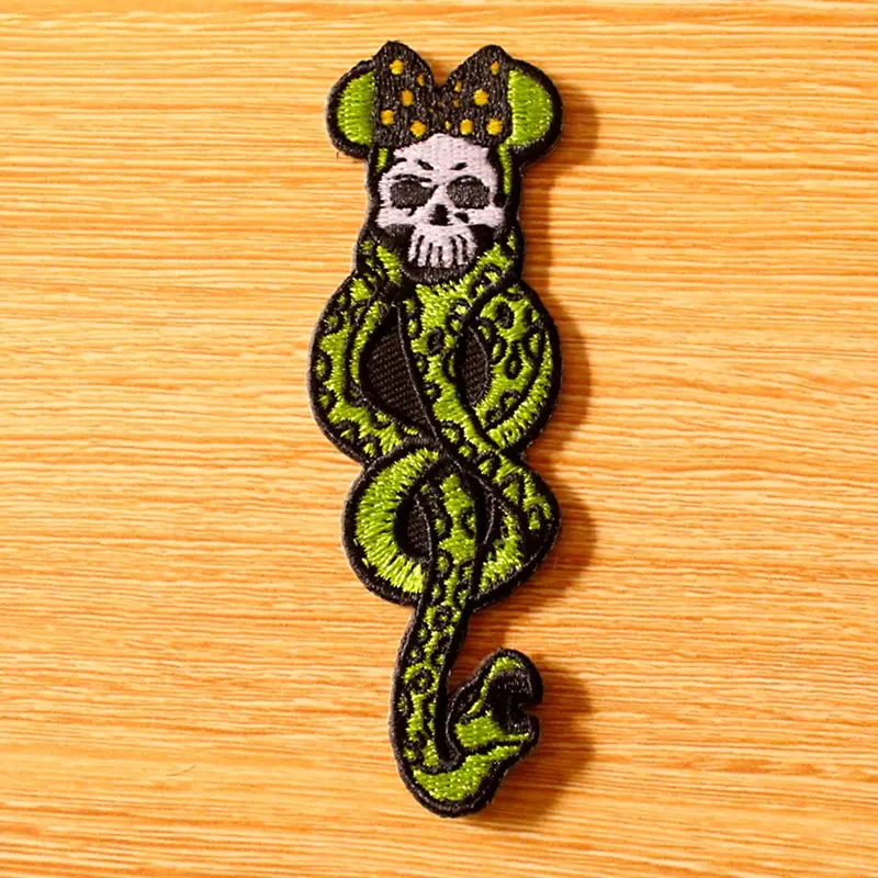

DIY Hook Loop Patch Stranger Things Sticker Deathly Hallows DIY Appliqued Patch Embroidered Patches For Clothing Iron On Patches