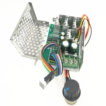 

100PCS PWM DC motor speed controller Digital display 0~100% adjustable drive module 6V~60V Input Max30A with case