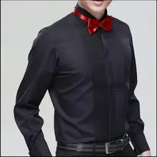 XS-5XL, весна и лето, новая мужская Повседневная рубашка с длинными рукавами, черно-белое платье, рубашка, облегающие костюмы певицы, топы, отправка галстука