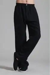 Шанхай история штаны для кунг-фу боевых искусств Китайский стиль мотобрюки Тай Чи Брюки для девочек Кунг Фу тайцзи костюмы черный