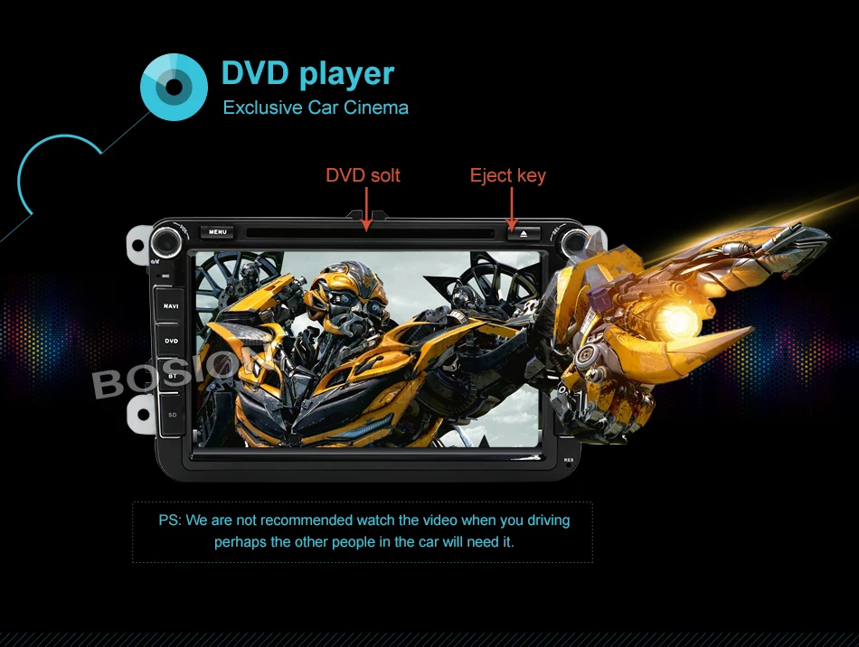 Best Wholesale! 2 Din 8 Inch Car DVD Stereo Player For VW/Volkswagen/Passat/POLO/GOLF/Skoda/Seat With 3G USB GPS BT FM RDS Free Maps 18