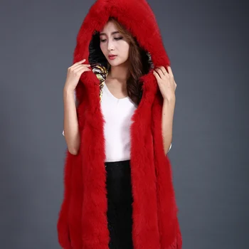 

Real fur Fox Fur coat Woman Vest Fashion collocation Vertical bar 2019 new models 16