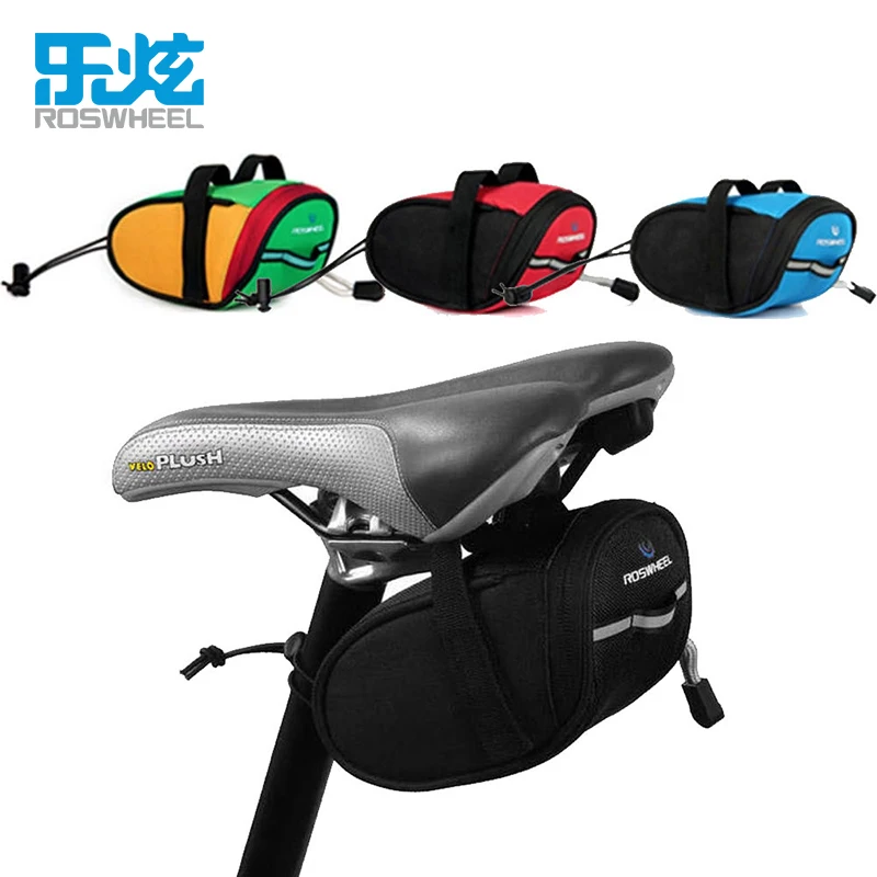 Us 5 68 Off Roswheel Mtb Bike Bicycle Saddle Bags Wedge Phone Rear Back Seat Pouch Pannier Bag Cycling Pack In Panniers From