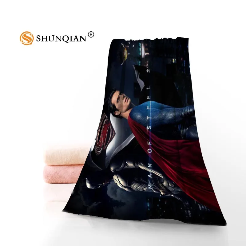 Новое пользовательское полотенце с логотипом Супермена против Бэтмена, Хлопковое полотенце с принтом для лица/банные полотенца из микрофибры для детей, мужские и женские полотенца для душа s A8.8