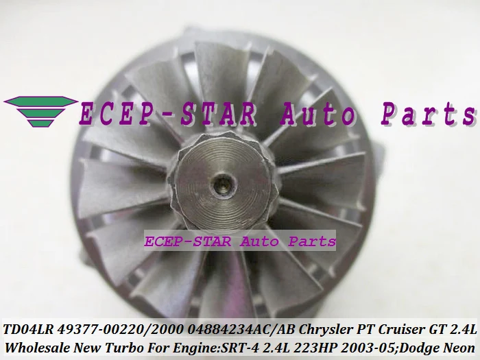 TD04LR 49377-00220 49377-00200 04884234AC Turbo Turbocharger for Chrysler PT Cruiser GT Dodge Neon SRT SRT-4 03-05 2.4L 223HP (3)