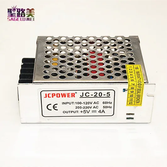 AC 110 v-220 v DC 5V 2A 3A 4A 5A 6A 8A 10A 20A 30A 60A Стабилизированный импульсный Светодиодный источник питания электронный трансформатор освещения драйвер